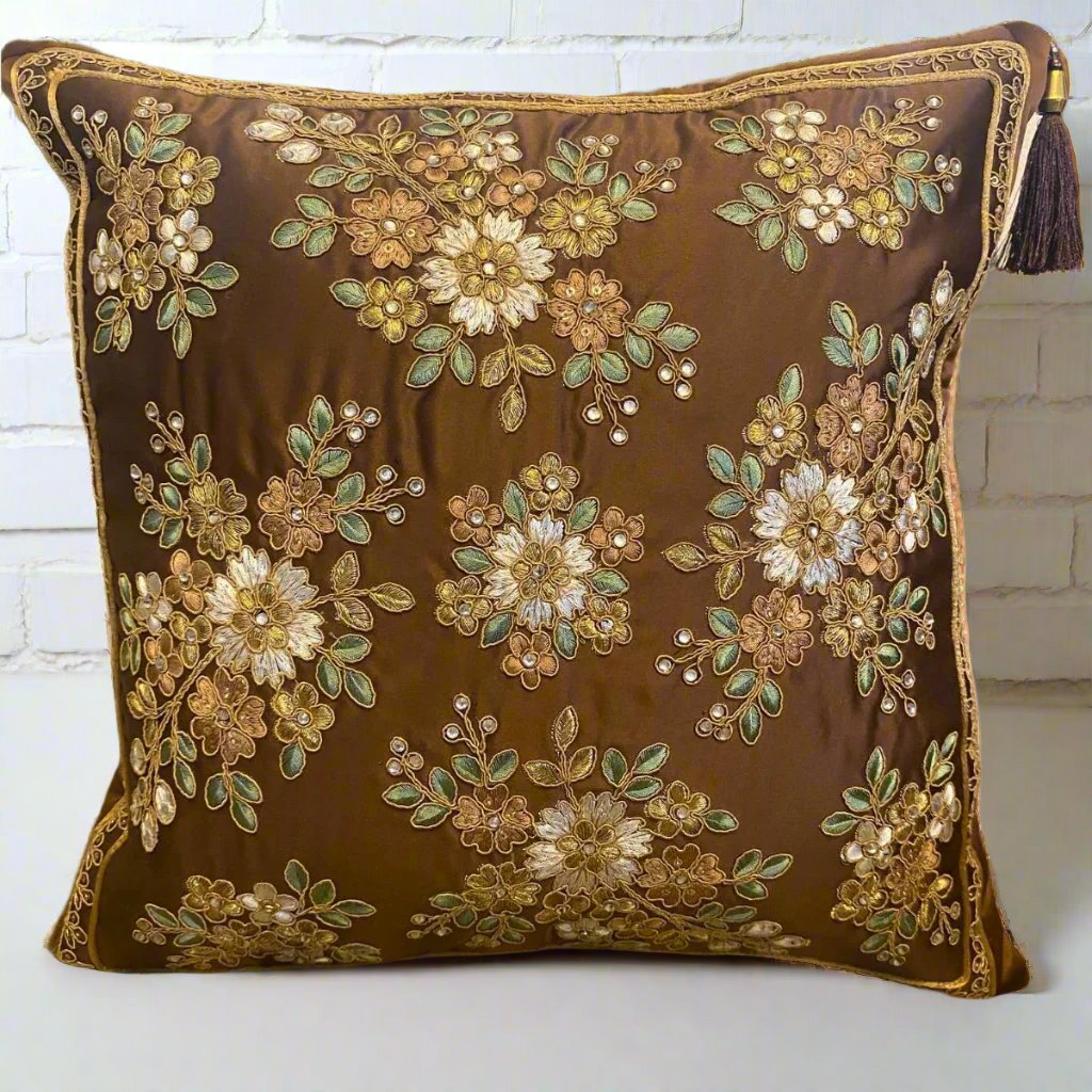 AARA Copper Cushion Cover, Pack of 1, 16" x 16" - Coral Slub -